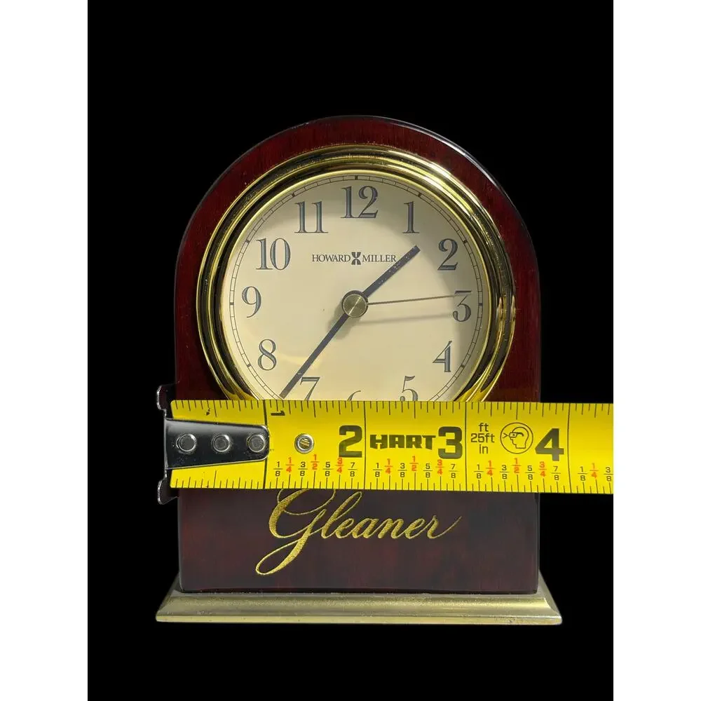 Howard Miller Monroe Gleaner Heirloom Arch Tabletop Quartz Clock Model 645-446